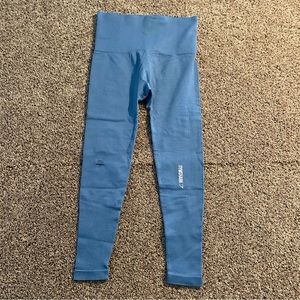 Gymshark blue high waisted seamless leggings size large women’s